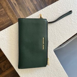 Green Leather Michael Kors Wallet